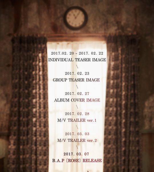 B.A.P ปล่อยแผนคัมแบ็คซิงเกิ้ลอัลบั้มชุดที่ 6 ‘ROSE’ 7 มีนาคมนี้
