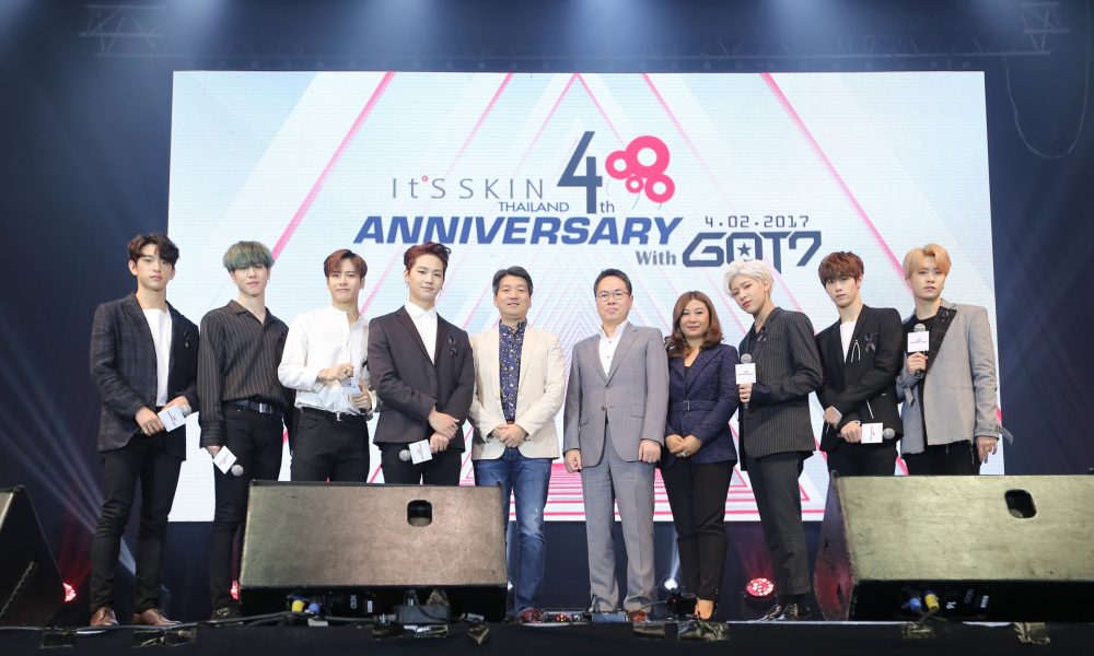 GOT7 ร่วมฉลองความสำเร็จ It’S SKIN ก้าวสู่ปีที่ 4 ในไทยกับ 4th ANNIVERSARY It’S SKIN Thailand With GOT7