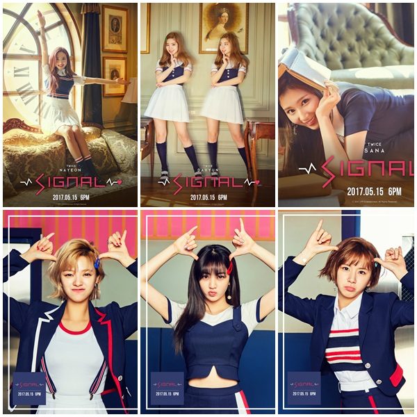 TWICE ปล่อยภาพทีเซอร์ SIGNAL นายอน ซานะ ดาฮยอน จองฮยอน จีฮโย แชยอง