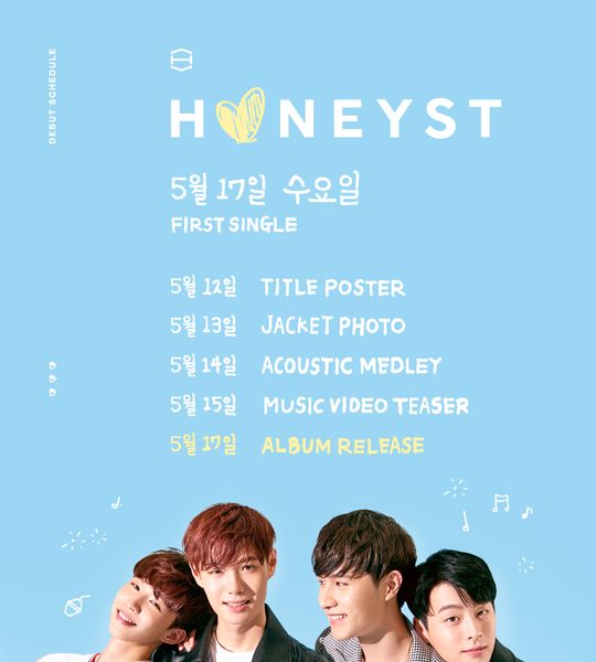 FNC เดบิวไอดอลหนุ่มใสวงใหม่ HONEYST เพลงหวานจริงใจ 17 พ.ค.นี้