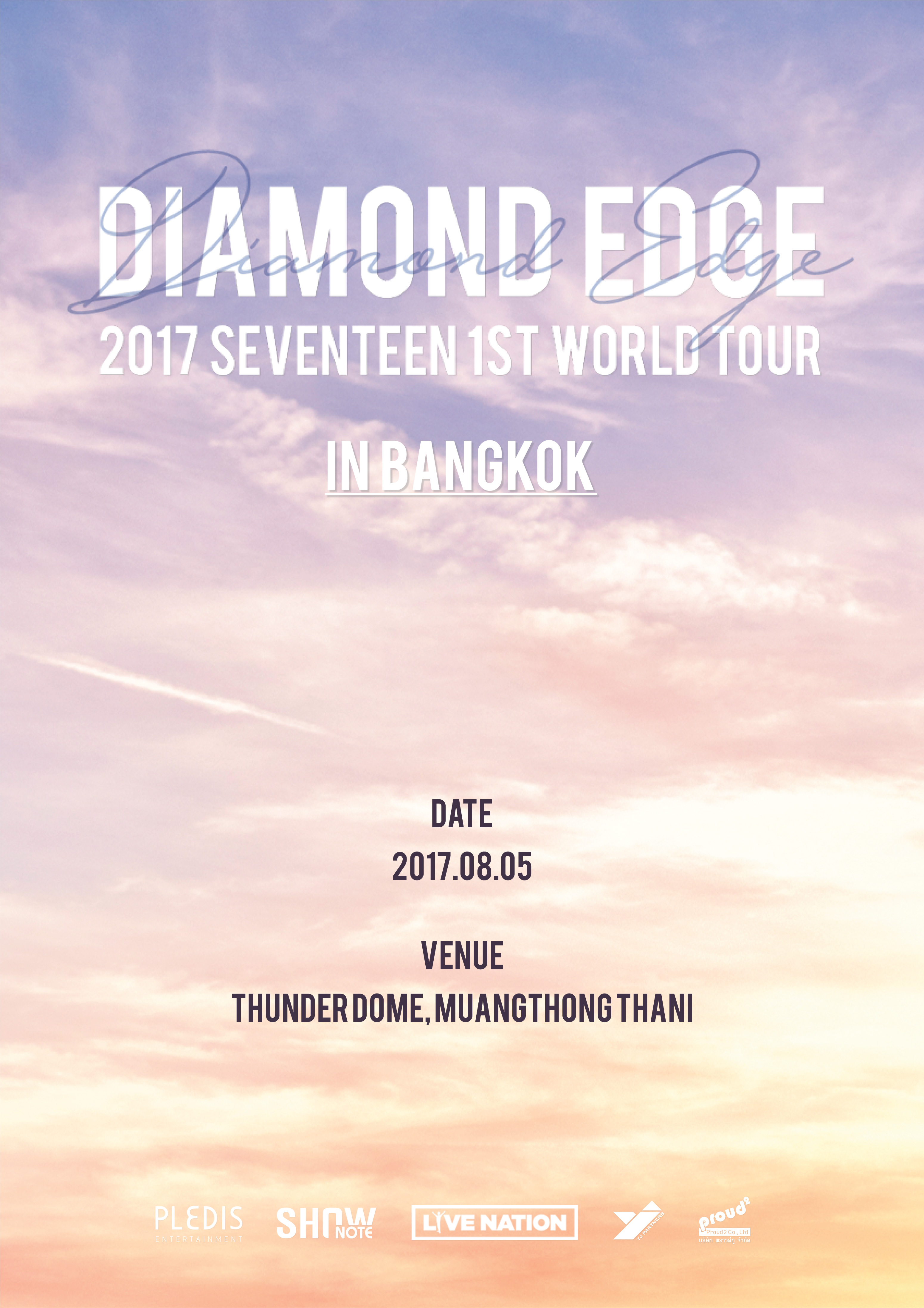 2017 SEVENTEEN 1ST WORLD TOUR DIAMOND EDGE IN BANGKOK (Poster) (1)